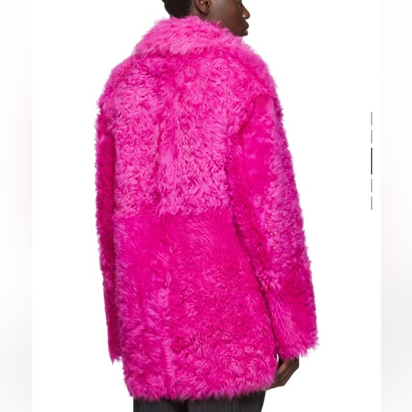 Off-White Pink Fur Kalgan Coat (new with tags). Size 38 - Picture 4 of 6